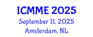International Conference on Metallurgical and Materials Engineering (ICMME) September 11, 2025 - Amsterdam, Netherlands