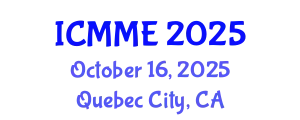 International Conference on Metallurgical and Materials Engineering (ICMME) October 16, 2025 - Quebec City, Canada