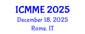 International Conference on Metallurgical and Materials Engineering (ICMME) December 18, 2025 - Rome, Italy