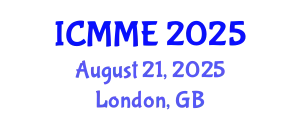 International Conference on Metallurgical and Materials Engineering (ICMME) August 21, 2025 - London, United Kingdom