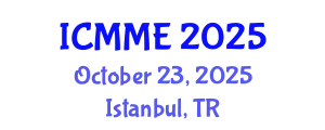 International Conference on Metallurgical and Materials Engineering (ICMME) October 23, 2025 - Istanbul, Turkey
