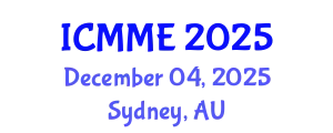 International Conference on Metallurgical and Materials Engineering (ICMME) December 04, 2025 - Sydney, Australia