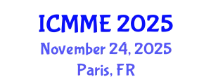 International Conference on Metallurgical and Materials Engineering (ICMME) November 24, 2025 - Paris, France