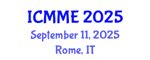 International Conference on Metallurgical and Materials Engineering (ICMME) September 11, 2025 - Rome, Italy