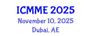 International Conference on Metallurgical and Materials Engineering (ICMME) November 10, 2025 - Dubai, United Arab Emirates