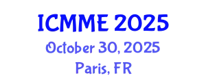 International Conference on Metallurgical and Materials Engineering (ICMME) October 30, 2025 - Paris, France