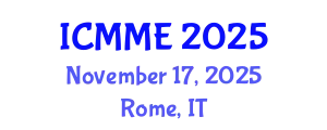 International Conference on Metallurgical and Materials Engineering (ICMME) November 17, 2025 - Rome, Italy