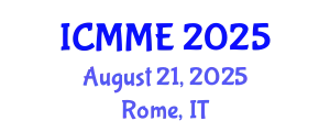 International Conference on Metallurgical and Materials Engineering (ICMME) August 21, 2025 - Rome, Italy