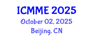 International Conference on Metallurgical and Materials Engineering (ICMME) October 02, 2025 - Beijing, China