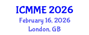International Conference on Metallurgical and Materials Engineering (ICMME) February 16, 2026 - London, United Kingdom