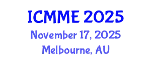 International Conference on Metallurgical and Materials Engineering (ICMME) November 17, 2025 - Melbourne, Australia