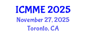 International Conference on Metallurgical and Materials Engineering (ICMME) November 27, 2025 - Toronto, Canada
