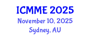 International Conference on Metallurgical and Materials Engineering (ICMME) November 10, 2025 - Sydney, Australia