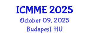 International Conference on Metallurgical and Materials Engineering (ICMME) October 09, 2025 - Budapest, Hungary