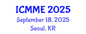 International Conference on Metallurgical and Materials Engineering (ICMME) September 18, 2025 - Seoul, Republic of Korea