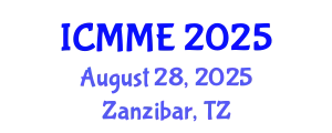International Conference on Metallurgical and Materials Engineering (ICMME) August 28, 2025 - Zanzibar, Tanzania