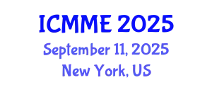 International Conference on Metallurgical and Materials Engineering (ICMME) September 11, 2025 - New York, United States