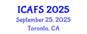 International Conference on Agricultural and Food Sciences (ICAFS) September 25, 2025 - Toronto, Canada