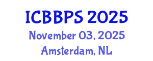 International Conference on Bioscience, Biochemistry and Pharmaceutical Sciences (ICBBPS) November 03, 2025 - Amsterdam, Netherlands