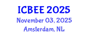 International Conference on Biotechnology and Environment Engineering (ICBEE) November 03, 2025 - Amsterdam, Netherlands