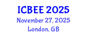International Conference on Biotechnology and Environment Engineering (ICBEE) November 27, 2025 - London, United Kingdom