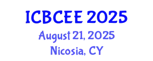International Conference on Biotechnology, Chemical and Environmental Engineering (ICBCEE) August 21, 2025 - Nicosia, Cyprus