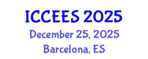 International Conference on Chemical, Ecological and Environmental Sciences (ICCEES) December 25, 2025 - Barcelona, Spain