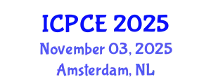 International Conference on Power and Control Engineering (ICPCE) November 03, 2025 - Amsterdam, Netherlands