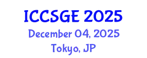 International Conference on Civil, Structural and Geoenvironmental Engineering (ICCSGE) December 04, 2025 - Tokyo, Japan