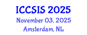 International Conference on Computer Science and Intelligent Systems (ICCSIS) November 03, 2025 - Amsterdam, Netherlands