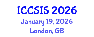 International Conference on Computer Science and Intelligent Systems (ICCSIS) January 19, 2026 - London, United Kingdom