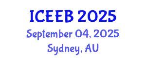 International Conference on Ecology and Environmental Biology (ICEEB) September 04, 2025 - Sydney, Australia