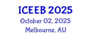 International Conference on Ecology and Environmental Biology (ICEEB) October 02, 2025 - Melbourne, Australia