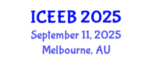 International Conference on Ecology and Environmental Biology (ICEEB) September 11, 2025 - Melbourne, Australia