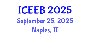 International Conference on Ecology and Environmental Biology (ICEEB) September 25, 2025 - Naples, Italy