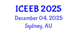 International Conference on Ecology and Environmental Biology (ICEEB) December 04, 2025 - Sydney, Australia