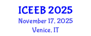 International Conference on Ecology and Environmental Biology (ICEEB) November 17, 2025 - Venice, Italy