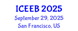 International Conference on Ecology and Environmental Biology (ICEEB) September 29, 2025 - San Francisco, United States