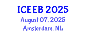 International Conference on Ecology and Environmental Biology (ICEEB) August 07, 2025 - Amsterdam, Netherlands