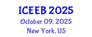 International Conference on Ecology and Environmental Biology (ICEEB) October 09, 2025 - New York, United States