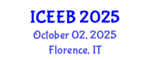 International Conference on Ecology and Environmental Biology (ICEEB) October 02, 2025 - Florence, Italy