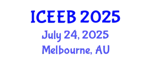International Conference on Ecology and Environmental Biology (ICEEB) July 24, 2025 - Melbourne, Australia