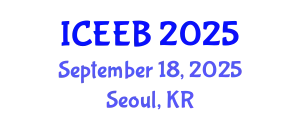 International Conference on Ecology and Environmental Biology (ICEEB) September 18, 2025 - Seoul, Republic of Korea