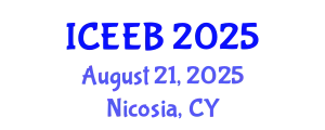 International Conference on Ecology and Environmental Biology (ICEEB) August 21, 2025 - Nicosia, Cyprus