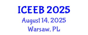 International Conference on Ecology and Environmental Biology (ICEEB) August 14, 2025 - Warsaw, Poland