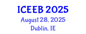 International Conference on Ecology and Environmental Biology (ICEEB) August 28, 2025 - Dublin, Ireland