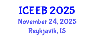 International Conference on Ecology and Environmental Biology (ICEEB) November 24, 2025 - Reykjavik, Iceland