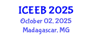 International Conference on Ecology and Environmental Biology (ICEEB) October 02, 2025 - Madagascar, Madagascar