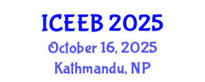International Conference on Ecology and Environmental Biology (ICEEB) October 16, 2025 - Kathmandu, Nepal