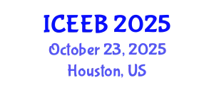 International Conference on Ecology and Environmental Biology (ICEEB) October 23, 2025 - Houston, United States